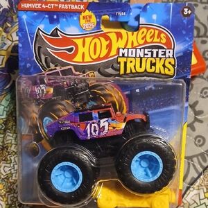 Hum-vee Hot Wheels Monster Truck - Purple and Blue